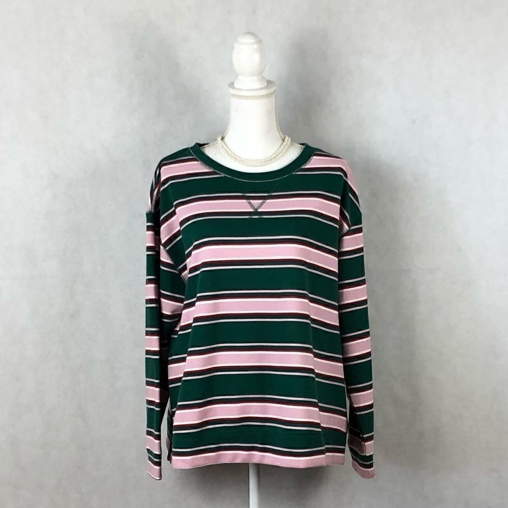 Sz 1X True Craft Stripped Sweatshirt